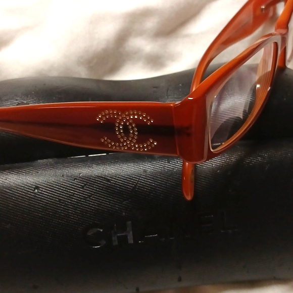 Genuine Chanel eyeglass frames with Swarovski crystals - Picture 3 of 6